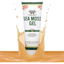 Органічний гель ірландського морського моху Double Wood Irish Sea Moss Gel 236 g (Peach - Mango)