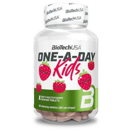 Комплекс мультивитаминов для детей Biotech One a Day Kids 90 tabs (Strawberry-raspberry) BioTech