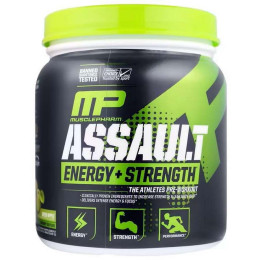 Передтренувальний комплекс Muscle Pharm Assault Sport 345 g NEW (Green Apple) MusclePharm