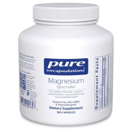 Магний Глицинат Pure Encapsulations (Magnesium Glycinate) 120 мг 180 капсул