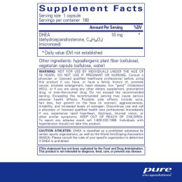 ДГЭА Pure Encapsulations (DHEA) 10 мг 180 капсул