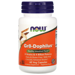 Пробіотики Now Foods (Gr8-Dophilus) 4 млрд ДЕШЕ 60 капсул