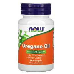 Масло орегано Now Foods (Oregano Oil) 90 мягких капсул