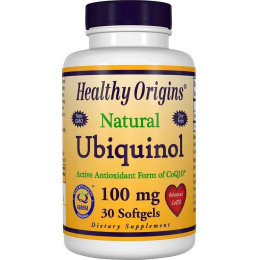 Убіхінол Healthy Origins (Ubiquinol, Kaneka QH) 100 мг 30 капсул