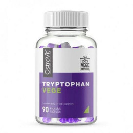 Вегетаріанський триптофан, TRYPTOPHAN VEGE, OstroVit, 90 капсул