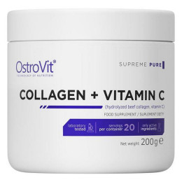 Чистый коллаген + витамин С OstroVit (Supreme Pure Collagen + Vitamin C) 200 г