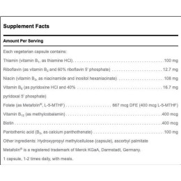 B Комплекс Метафолин Douglas Laboratories (B Complex W/Metafolin) 60 капсул