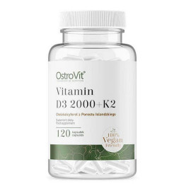 OstroVit Vitamin D3 2000 + K2 VEGE 120 vcaps