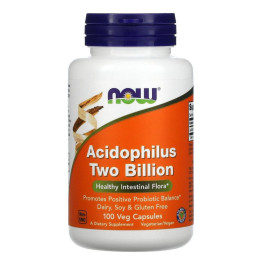 Пробиотики Now Foods (Acidophilus Two Billion) 2 млрд КОЕ 100 капсул