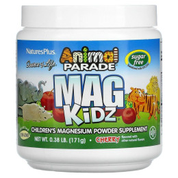 "Парад зверей" Mag Kidz, магний для детей, вкус натуральной вишни, Nature's Plus, 0,37 ф (171 г)