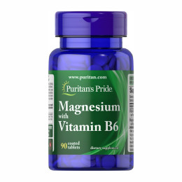 Magnesium Vitamin B6 - 90tab Puritans Pride