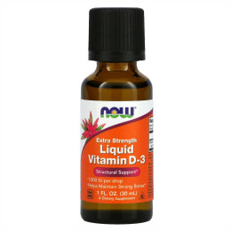 Liquid Vitamin D-3 - 30ml (1fl oz) Now Foods