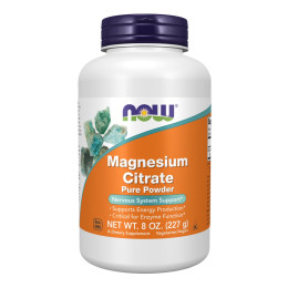 Magnesium Citrate Powder - 8 oz Now Foods