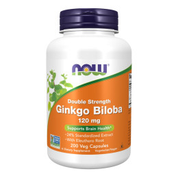 Ginkgo Biloba 120mg - 200 vcaps Now Foods