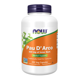 Pau D' Arco 500mg - 250 vcaps Now Foods