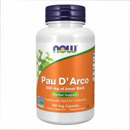 Pau D' Arco 500mg - 100 vcaps Now Foods