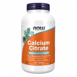 Calcium Citrate W/Min - 250 tabs Now Foods