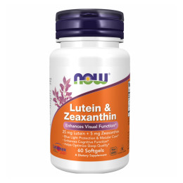 Lutein & Zeazanthin - 60 sgels Now Foods