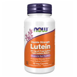 Lutein 20mg (From Esters) - 90 vcaps Now Foods