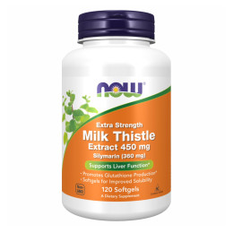 Silymarin Milk Thistle 450mg - 120 sgels Now Foods