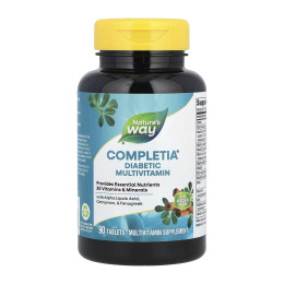 Completia Diabetic (Iron-Free) - 90 tabs Natures Way