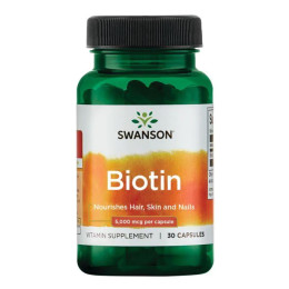 Biotin 5000mcg - 30 caps Swanson