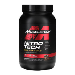 Nitro Tech 100% Whey Gold - 908g Double Rich Chocolate MuscleTech