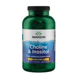 Холін та Інозитол, Choline Inos 250mg - 250caps Swanson