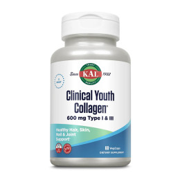 Clinical Youth Collagen I&III 600mg - 60 vcaps KAL