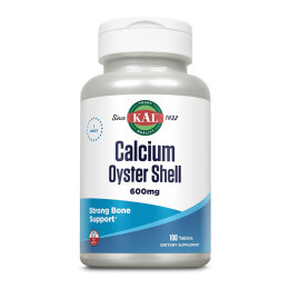 Calcium Oyster Shell 600mg - 100 tabs KAL