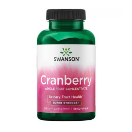 Cranberry Whole Fruit Concentrate Super Strength 420mg - 60 sgels Swanson