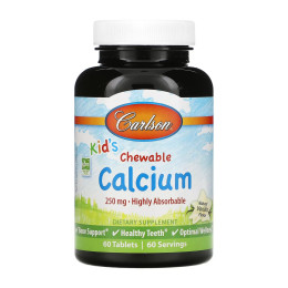 Kids Chewable Calcium - 60 tabs Carlson Laboratories