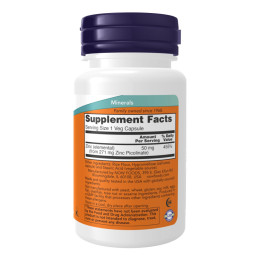 Zinc Picolinate 50mg - 120 vcaps Now Foods