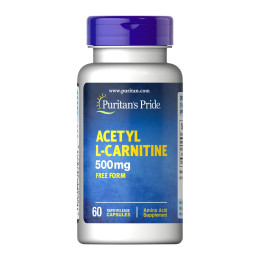 Acetyl L-Carnitine 500 mg - 60 Capsules Puritans Pride