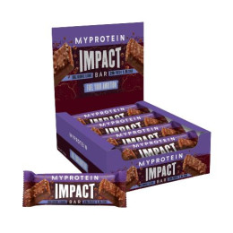 Impact Protein Bar - 12x64g Fudge Brownie Myprotein