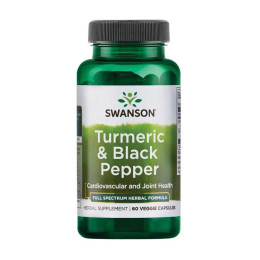 Turmeric Black Pepper - 60veg caps Swanson