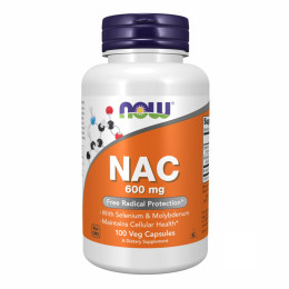 NAC-Acetyl Cysteine 600mg - 100 vcaps Now Foods