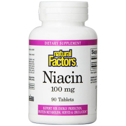 Ніацин Natural Factors Niacin 100mg 90 Tablets Natural Factors