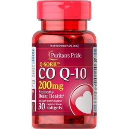 Коензім Co-10 200 mg (Q-SORB) 30 Softgels Puritan's Pride