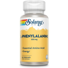 L-Phenylalanine, 500 mg, 60 VegCaps Solaray