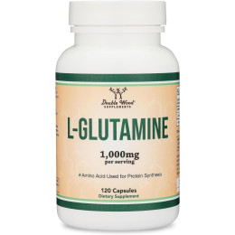 L-глутамин Double Wood L-Glutamine 1000 mg (на 2 капсулы) 120capsules