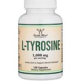 L-тирозин Double Wood L-Tyrosine 1000 mg (на 2 капсулы) 120capsules