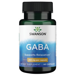 Гамма-аминомасляная кислота Swanson GABA 250 mg 60 caps Swanson