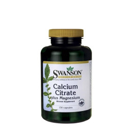 Calcium Citrate Plus Magnesium 150 Caps Swanson