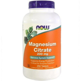 Magnesium Citrate 200 mg 250 tabl NOW