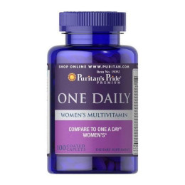 Вітаміни для жінок One Daily Women's Multivitamin 100 caplets Puritan's Pride