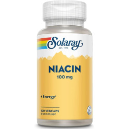 Niacin, 100 mg, 100 VegCaps Solaray