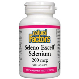 Селен Natural Factors SelenoExcell Selenium 200 mcg 90 Capsules Natural Factors