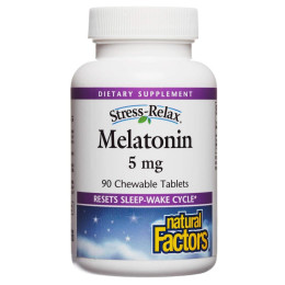 Мелатонин Natural Factors Melatonin 5 mg 90 Chewable Tablets Natural Factors