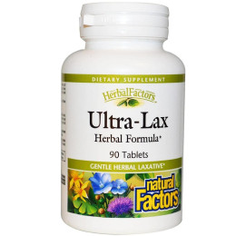 Трав'яна формула Ultra-Lax, Herbal Formula, 90 Tablets Natural Factors